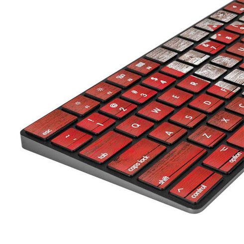 Canadian Flag Dark Wood Magic Keyboard with Numeric Keypad Skin